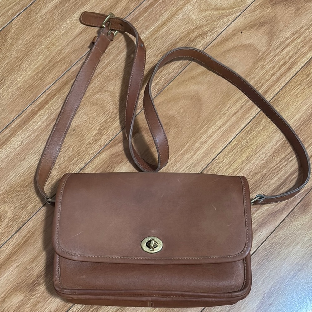 Coach Brown Leather Crossbody City Bag